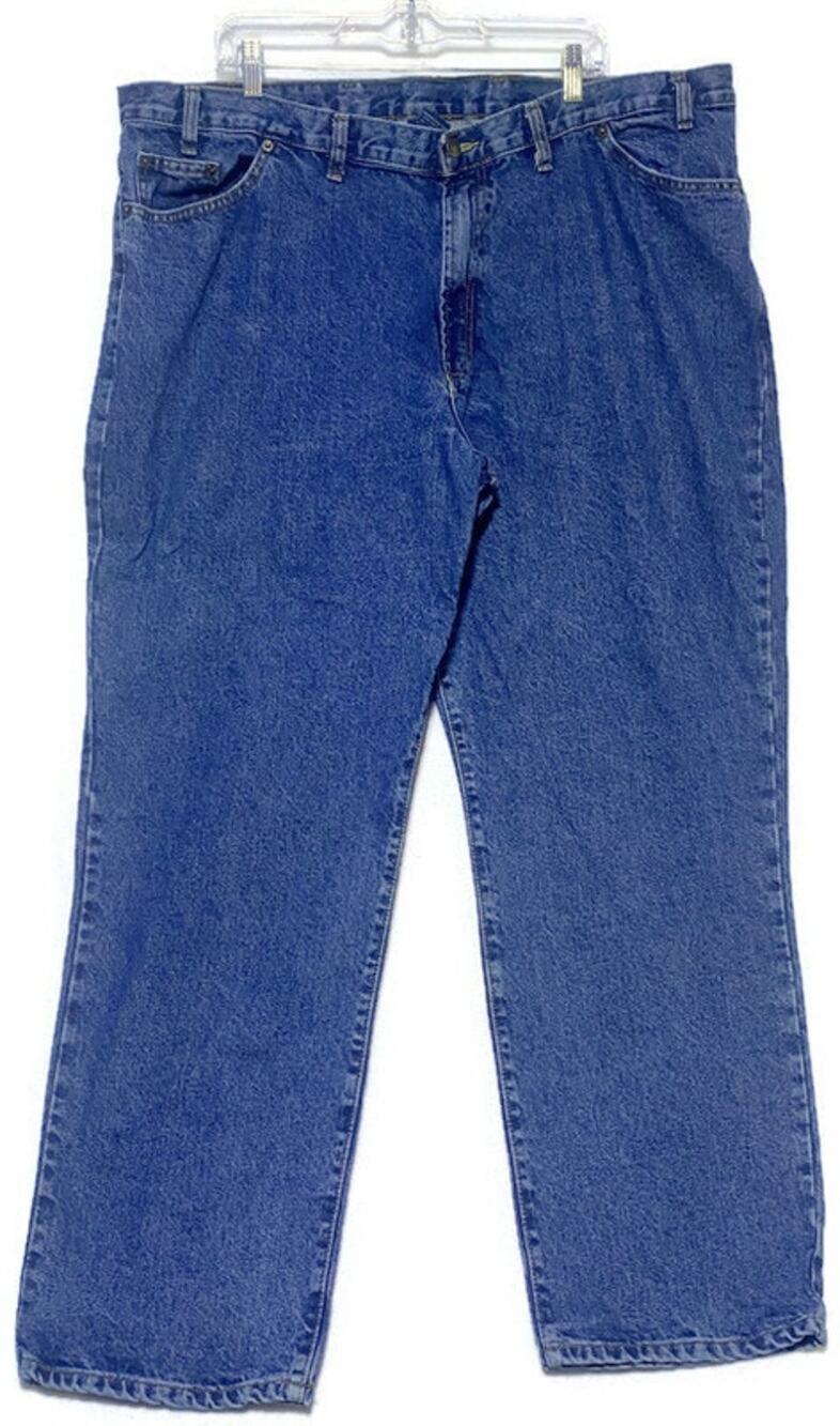 Full Blue Jeans Men's 46x32 Straight Fit 100% Cotton Medium Blue Denim